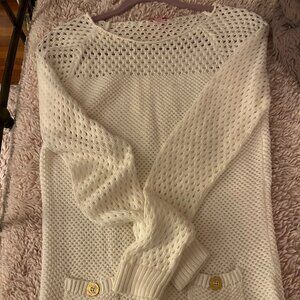 Lilly White Crochet Sweater.